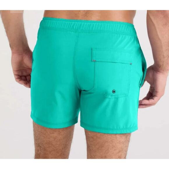 SAXX Oh Buoy 2N1 Stretch Swim Trunks with liner, 5" Inseam Size XL Green - Picture 12 of 12